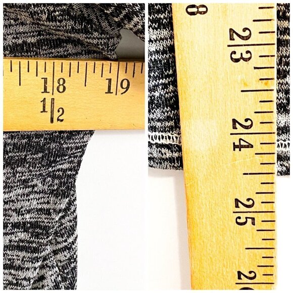 Michael Stars Marled Gray Long Sleeve Top, one size - Picture 10 of 10
